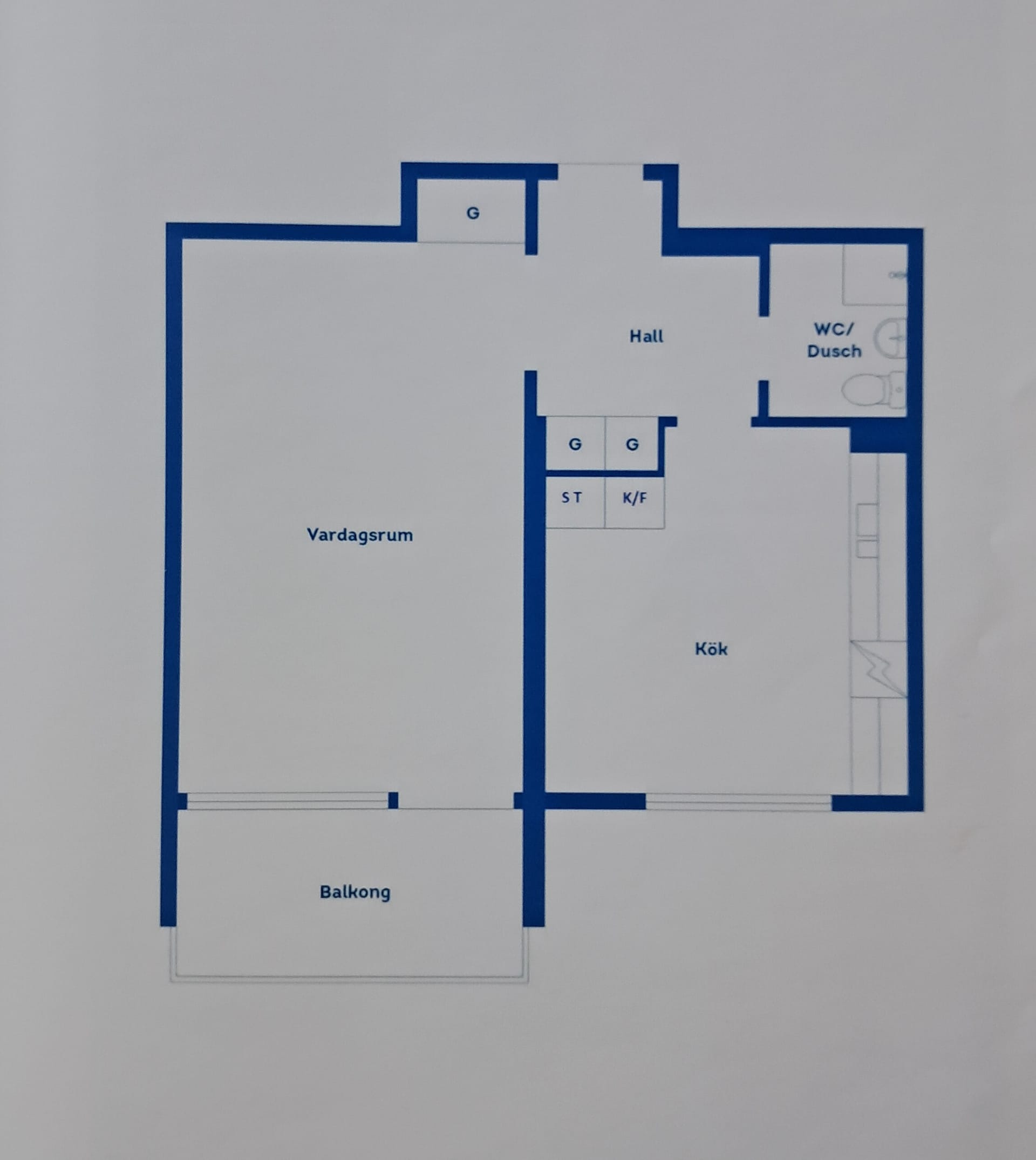1-room apartment in Kalmar, Runvägen - image 3 1-room apartment in Kalmar, Runvägen - image 3